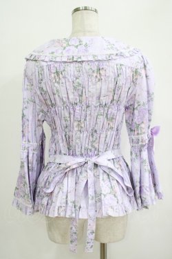 画像3: metamorphose / 【プラスサイズ】シャーロット丸襟姫袖ブラウス プラスサイズ ラベンダー H-25-09-29-046-ME-BL-NS-ZH