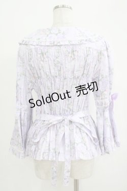 画像3: metamorphose / 【プラスサイズ】シャーロット丸襟姫袖ブラウス プラスサイズ ラベンダー H-25-09-29-046-ME-BL-NS-ZH