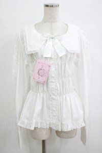 metamorphose / 【プラスサイズ】スクエアカラー2WAYブラウス プラスサイズ オフ白 H-25-09-29-048-ME-BL-NS-ZH