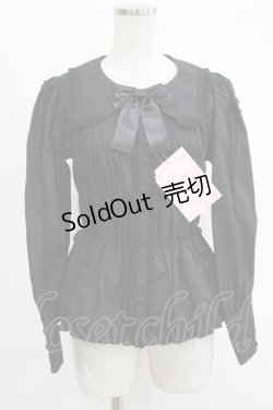 画像1: metamorphose / スクエアカラー2WAYブラウス サイズ1 ブラック H-25-09-29-049-ME-BL-NS-ZH