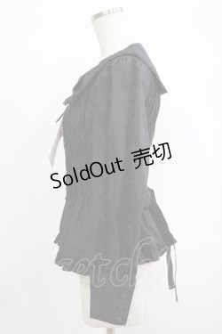 画像2: metamorphose / スクエアカラー2WAYブラウス サイズ1 ブラック H-25-09-29-049-ME-BL-NS-ZH