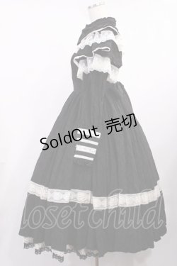 画像2: Hoshibako Works / リリアンヌ姉妹チェックワンピース(ロング丈) Free ブラック H-25-09-29-1004-LO-OP-NS-ZH
