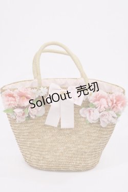画像1: BABY,THE STARS SHINE BRIGHT / Le bouquetかごバッグ  ピンク H-25-09-29-1032-BA-BG-NS-ZH