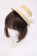 画像1: BABY,THE STARS SHINE BRIGHT / 麦わらミニハット  ナチュラル H-25-09-29-1033-BA-AC-NS-ZH (1)
