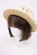 画像1: Angelic Pretty / RoseチュールストローHat  ナチュラル H-25-09-29-1036-AP-AC-NS-ZH (1)