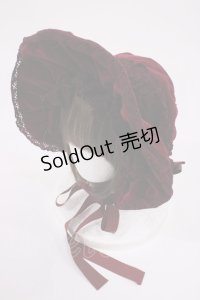 BABY,THE STARS SHINE BRIGHT / 別珍Candyボンネット  ボルドー H-25-09-29-1037-BA-AC-NS-ZH