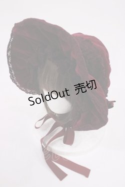 画像1: BABY,THE STARS SHINE BRIGHT / 別珍Candyボンネット  ボルドー H-25-09-29-1037-BA-AC-NS-ZH