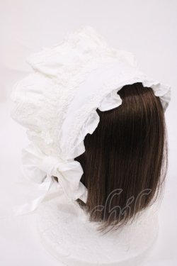 画像2: Angelic Pretty / スカラップハーフボンネット  オフ H-25-09-29-1038-AP-AC-NS-ZH