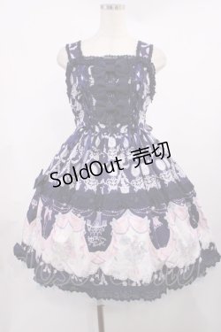 画像1: BABY,THE STARS SHINE BRIGHT / サーカス柄リボンジャンパースカート Free ネイビー H-25-09-29-1007-BA-OP-NS-ZH
