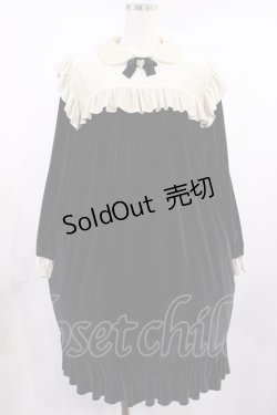 画像1: Nile Perch / ベロアワンピース Free ブラック H-25-09-29-1011-LO-OP-NS-ZH