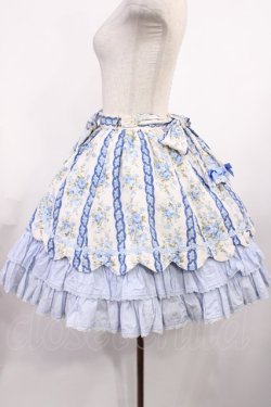 画像2: Angelic Pretty / ロマンスブーケスカート Free ブルー H-25-09-29-1014-AP-SK-NS-ZH