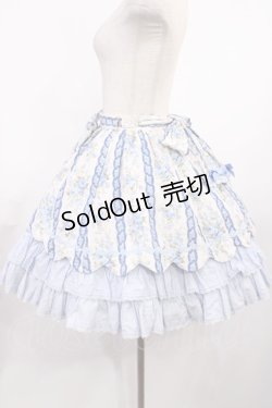 画像2: Angelic Pretty / ロマンスブーケスカート Free ブルー H-25-09-29-1014-AP-SK-NS-ZH