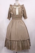 m petit by misako / NINA'SコラボAMハイショクメローワンピース M ベージュ H-25-09-29-1003-LO-OP-NS-ZH