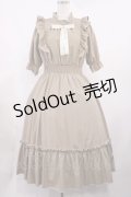 m petit by misako / NINA'SコラボAMハイショクメローワンピース M ベージュ H-25-09-29-1003-LO-OP-NS-ZH
