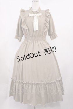 画像1: m petit by misako / NINA'SコラボAMハイショクメローワンピース M ベージュ H-25-09-29-1003-LO-OP-NS-ZH