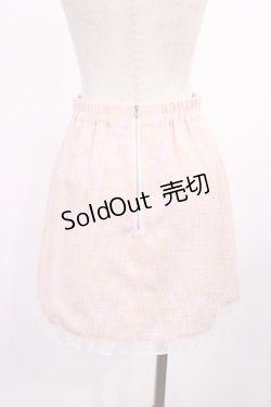画像2: Ank Rouge / ファンシーツイードスカート M ピンク H-25-09-29-1017-CA-SK-NS-ZH