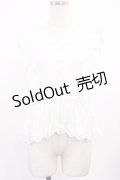 an another angelus / ローズコットンレース使いノースリーブブラウス Free OFFWHITE H-25-09-29-1022-CA-BL-NS-ZH