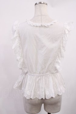画像2: an another angelus / ローズコットンレース使いノースリーブブラウス Free OFFWHITE H-25-09-29-1022-CA-BL-NS-ZH