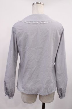 画像2: Ank Rouge / ドットチュールブラウス M グレー H-25-09-29-1024-CA-BL-NS-ZH