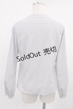 画像2: Ank Rouge / ドットチュールブラウス M グレー H-25-09-29-1024-CA-BL-NS-ZH