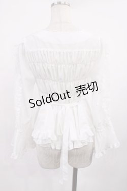 画像3: metamorphose / Lacyキャンディスリーブブラウス サイズ1 オフ H-25-09-29-1025-ME-BL-NS-ZH