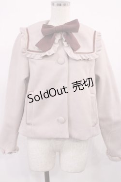 画像1: m petit by misako / AM*セーラーショートコート M ピンク H-25-09-29-1030-LO-CO-NS-ZH