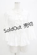 metamorphose / 丸襟姫袖ブラウス サイズ1 ホワイト H-25-09-29-051-ME-BL-NS-ZH