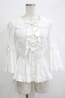 画像1: metamorphose / 丸襟姫袖ブラウス サイズ1 ホワイト H-25-09-29-051-ME-BL-NS-ZH