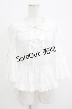 画像1: metamorphose / 丸襟姫袖ブラウス サイズ1 ホワイト H-25-09-29-051-ME-BL-NS-ZH