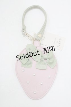 画像1: Maison de FLEUR / いちごカードケース  ピンク H-25-09-29-068-LO-ZA-NS-ZH