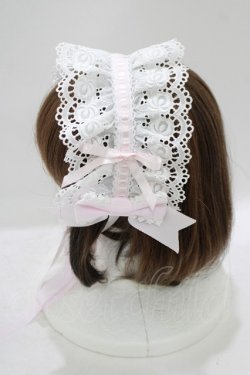 画像2: BABY,THE STARS SHINE BRIGHT / Fallin' Ribbonヘッドドレス  オフ/ピンク H-25-09-29-073-BA-AC-NS-ZH