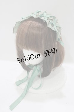 画像1: Chalmiere / フリルヘッドドレス  グリーン H-25-09-29-076-PU-AC-NS-ZH