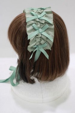 画像2: Chalmiere / フリルヘッドドレス  グリーン H-25-09-29-076-PU-AC-NS-ZH