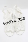 axes femme / カットワークレースサンダル M(23.5cm), オフ H-25-09-29-080-AX-SH-NS-ZH