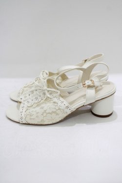 画像2: axes femme / カットワークレースサンダル M(23.5cm), オフ H-25-09-29-080-AX-SH-NS-ZH