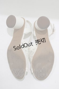 画像4: axes femme / カットワークレースサンダル M(23.5cm), オフ H-25-09-29-080-AX-SH-NS-ZH