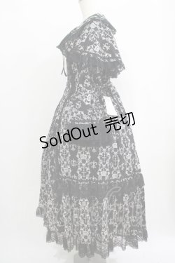 画像2: metamorphose / 【プラスサイズ】クラウンクロス ケープ付ロングドレス プラスサイズ ブラック H-25-09-29-007-ME-OP-NS-ZH