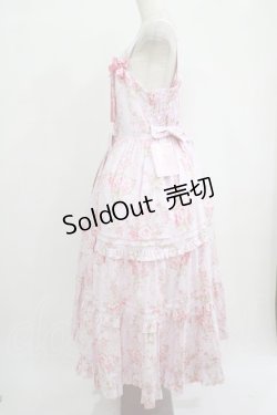 画像2: metamorphose / 【プラスサイズ】シャーロットロングティアードジャンパースカート プラスサイズ ピンク H-25-09-29-008-ME-OP-NS-ZH