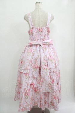 画像3: metamorphose / 【プラスサイズ】シャーロットロングティアードジャンパースカート プラスサイズ ピンク H-25-09-29-008-ME-OP-NS-ZH