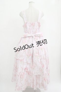 画像3: metamorphose / 【プラスサイズ】シャーロットロングティアードジャンパースカート プラスサイズ ピンク H-25-09-29-008-ME-OP-NS-ZH