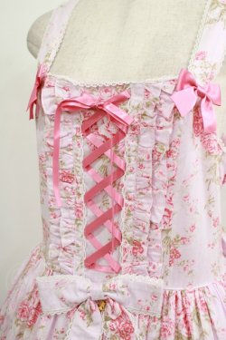 画像4: metamorphose / 【プラスサイズ】シャーロットロングティアードジャンパースカート プラスサイズ ピンク H-25-09-29-008-ME-OP-NS-ZH