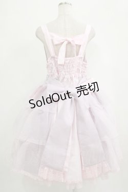 画像3: metamorphose / 【プラスサイズ】Mellifluous フロントあきフリルジャンパースカート プラスサイズ ピンク H-25-09-29-014-ME-OP-NS-ZH