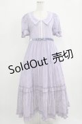 Maria pipi / セーラーカラーチェックレースドレス Free ラベンダー H-25-09-29-016-EL-OP-NS-ZH