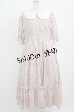 画像1: m petit by misako / NINA'sコラボ トワルドジュイワンピース L ピンク H-25-09-29-017-LO-OP-NS-ZH