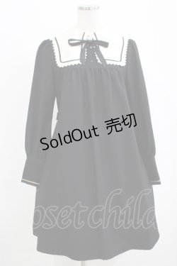 画像1: Innocent World / 三角レースのワンピース M ブラック H-25-09-29-019-IW-OP-NS-ZH