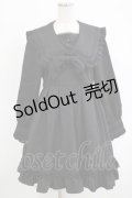 DearMyLove / クロス刺繍セーラーワンピース L ブラック H-25-09-29-020-EL-OP-NS-ZH