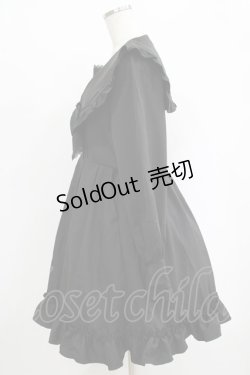 画像2: DearMyLove / クロス刺繍セーラーワンピース L ブラック H-25-09-29-020-EL-OP-NS-ZH
