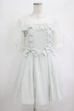 画像1: LODISPOTTO / ドットチュールワンピース M ミント H-25-09-29-025-LO-OP-NS-ZH