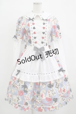 画像1: metamorphose / Wonder Card Aliceワンピース サイズ1 サックス H-25-09-30-1001-ME-OP-NS-ZH