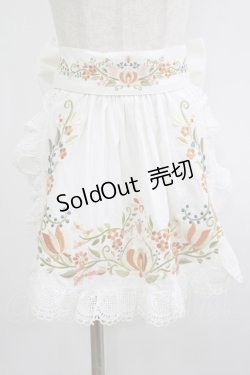 画像1: Nya Nya（海外ロリータブランド） / 刺繍エプロン S オフ H-25-09-30-1029-LO-SK-NS-ZH